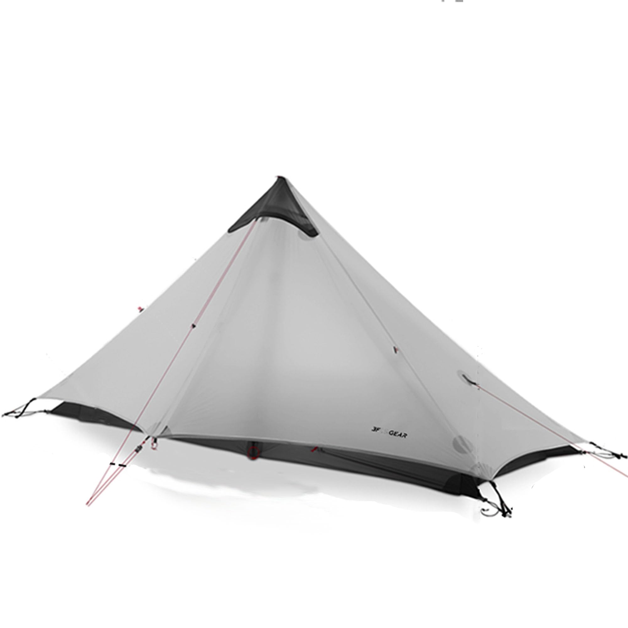 楽天松陰屋 楽天市場店3F UL GEAR LANSHAN ティピーテント 防水PU5000mm+ 760g超軽量 大空間 設営簡単 日よけ 防風雨 防水 コンパクト 一人用 二人用 15Dナイロン 小物入れ袋 3シーズン 4シーズン メッシュ付き アウトドア ソロキャンプ 登