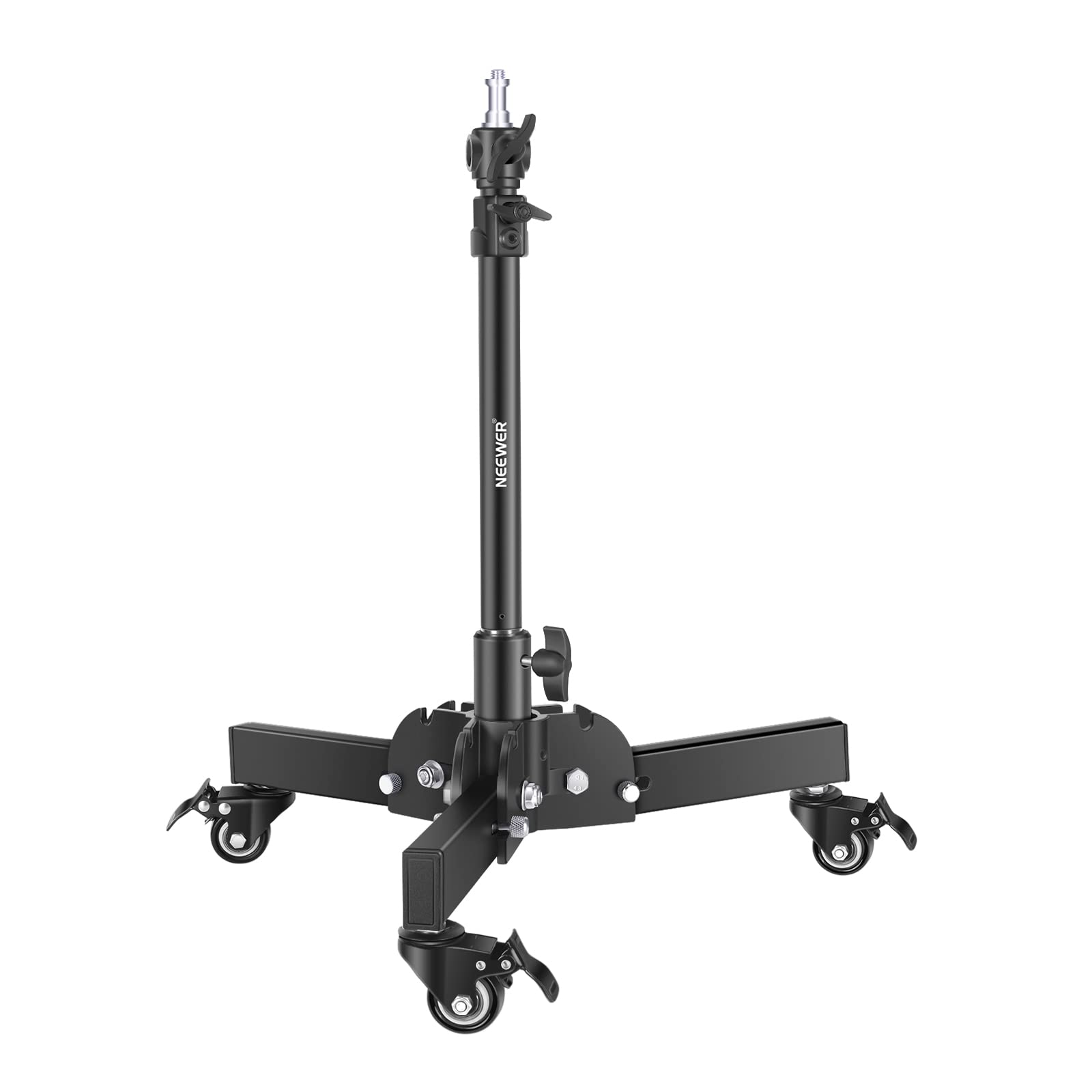 樂天商城 - NEEWER 耐荷重ライトスタンド 折りたたみ式三脚スタンド（最大高さ2.4ft） キャスター付き 低角度/卓上撮影用 写真ライトスタンド ソフトボックス、モノライトとその他の写真機材に対応