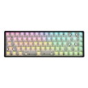 DrunkDeer G65 ラピッドトリガー メカニカルキーボード 磁気スイッチ ゲーム用 RGB コンパクト 65%サイズ 有線 68キー ベアボーン キーキャップなし ブラック