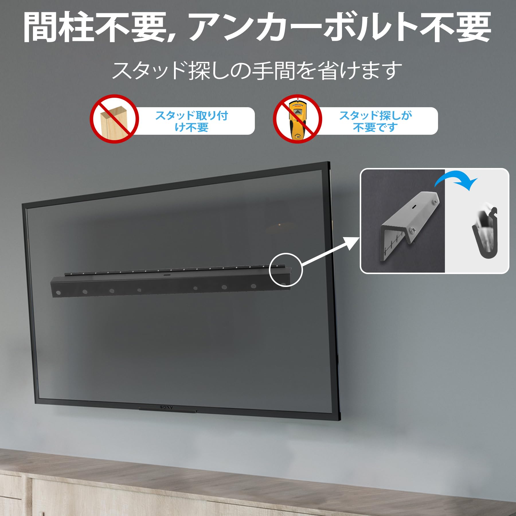 楽天市場】テレビ 壁掛け 金具 75インチ（ホビー）の通販