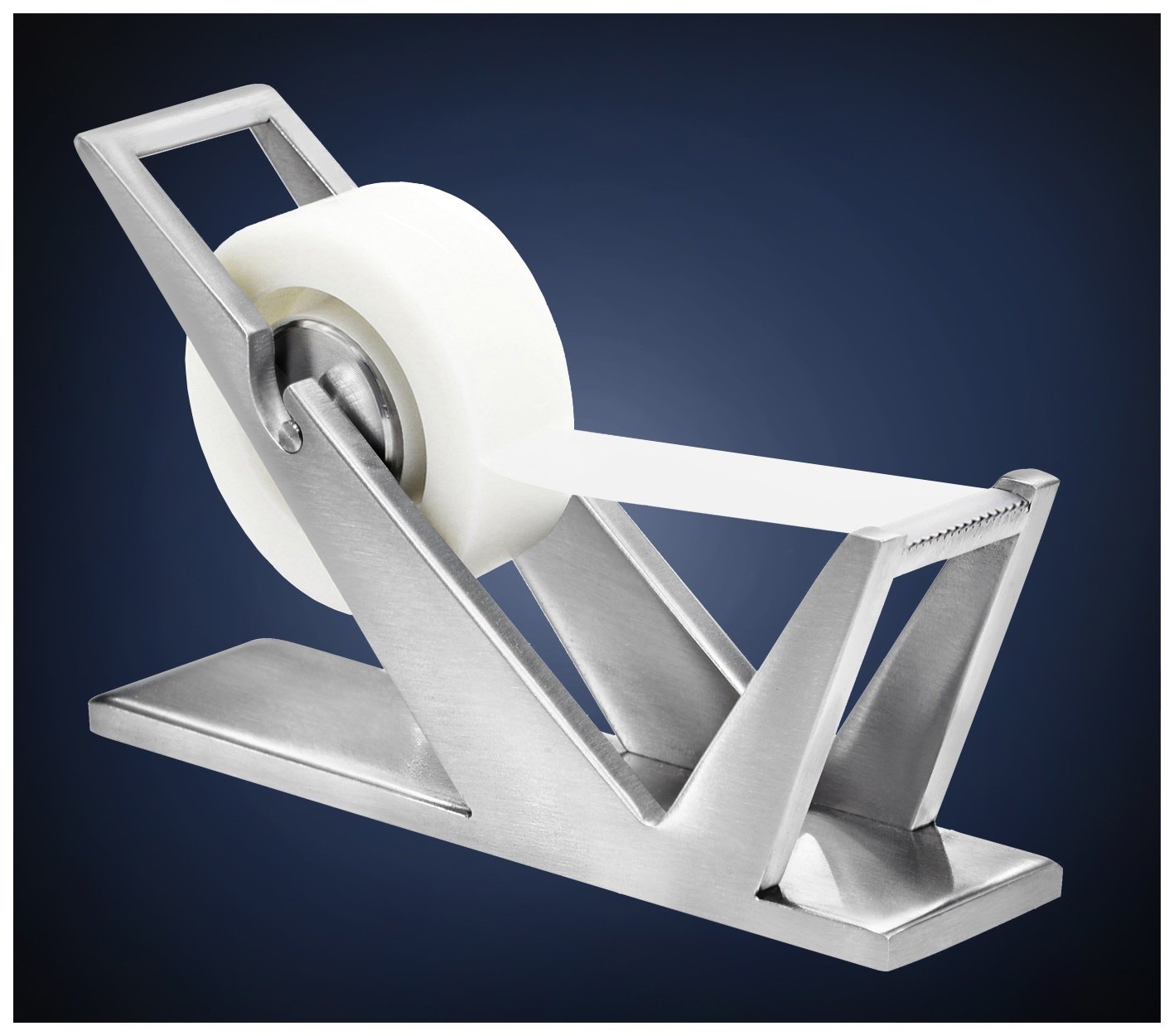 米国ArtsOnDesk モダンアートテープディスペンサー St202 ステンレス製 サテン仕上げ 特許登録テープカッター テープディスペンサー セロテープホル...