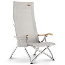 【ロースタイル】 ICECO 4段階リクライニング式 ハイバックチェア 【10年品質保証・耐荷重265KG・1600D座面・A7075アルミ合金フレーム・ハイ/ローバック切替可能】 キャンプ 折りたたみ ガーデン 室内用(グレー)