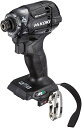 HiKOKI(ハイコーキ) 36Vインパクトドライバ WH36DC(NNB) ストロングブラック 小型軽量化 ビット振れ軽減 トリガーフィーリング向上 蓄電池・充電器・ケース別売り