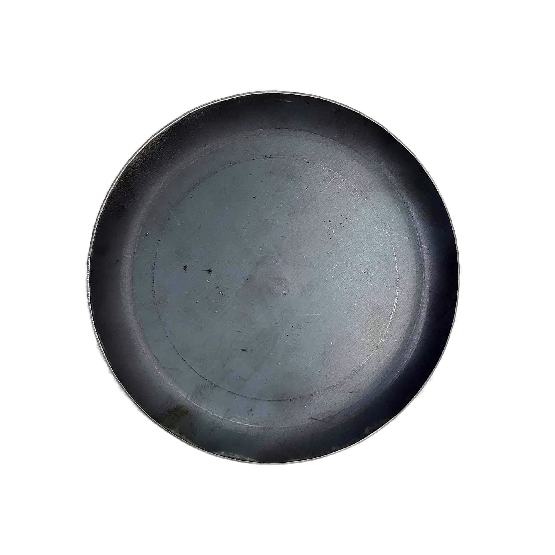 onegear(ワンギア) pandish丸 (L) 超軽量 鉄板 お皿 無骨キャンプ ソロキャンプ 厚さ1.6mm 黒皮鉄 職人 ハンドメイド IH対応 バーベキュー 焚き火フライパン