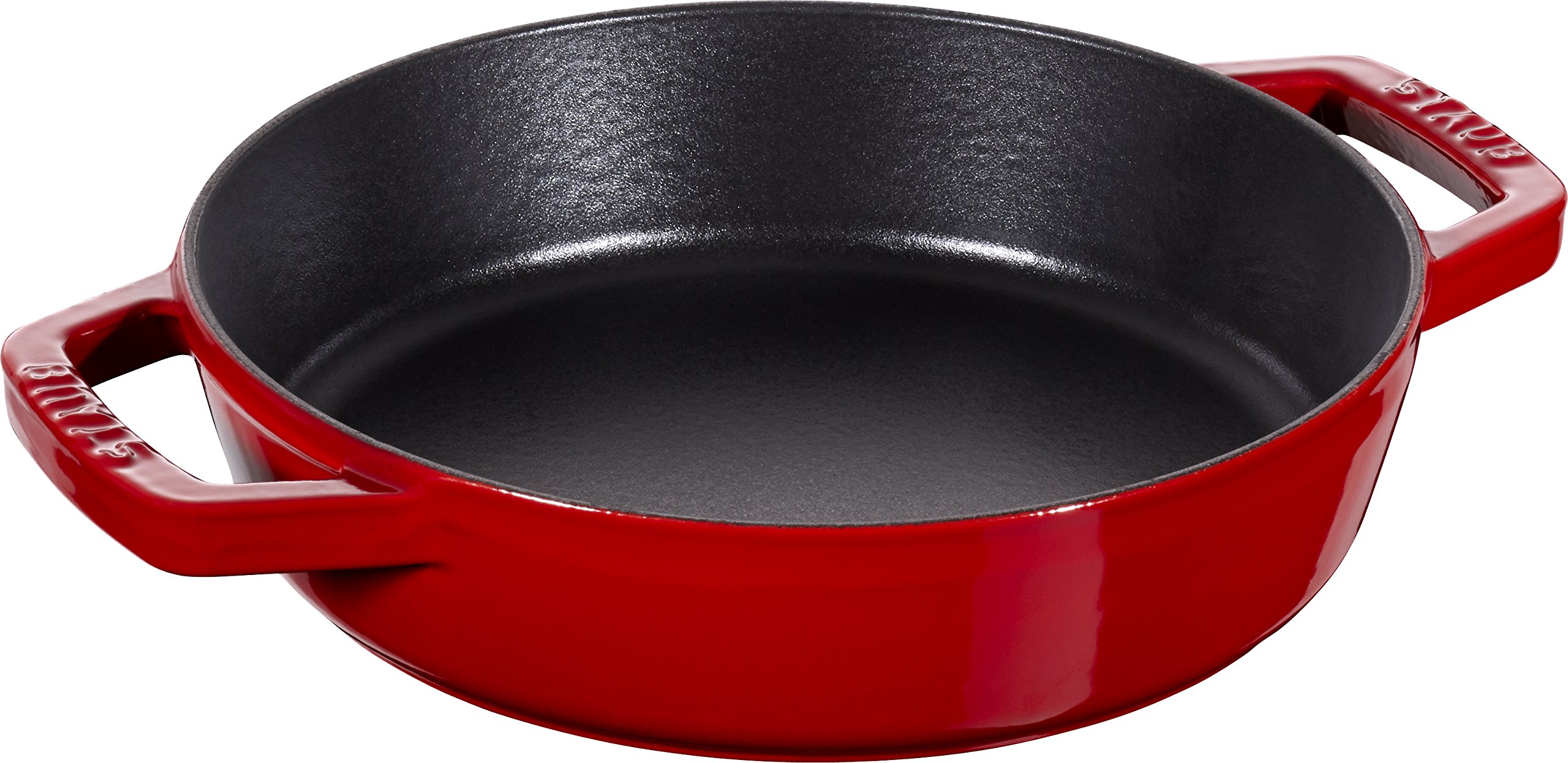 樂天商城 - staub ストウブ 「 両手フライパン チェリー 20cm 」 スキレット 両手 鋳物 ホーロー IH対応 【日本正規販売品】 Double Handle Frying Pan 40511-661