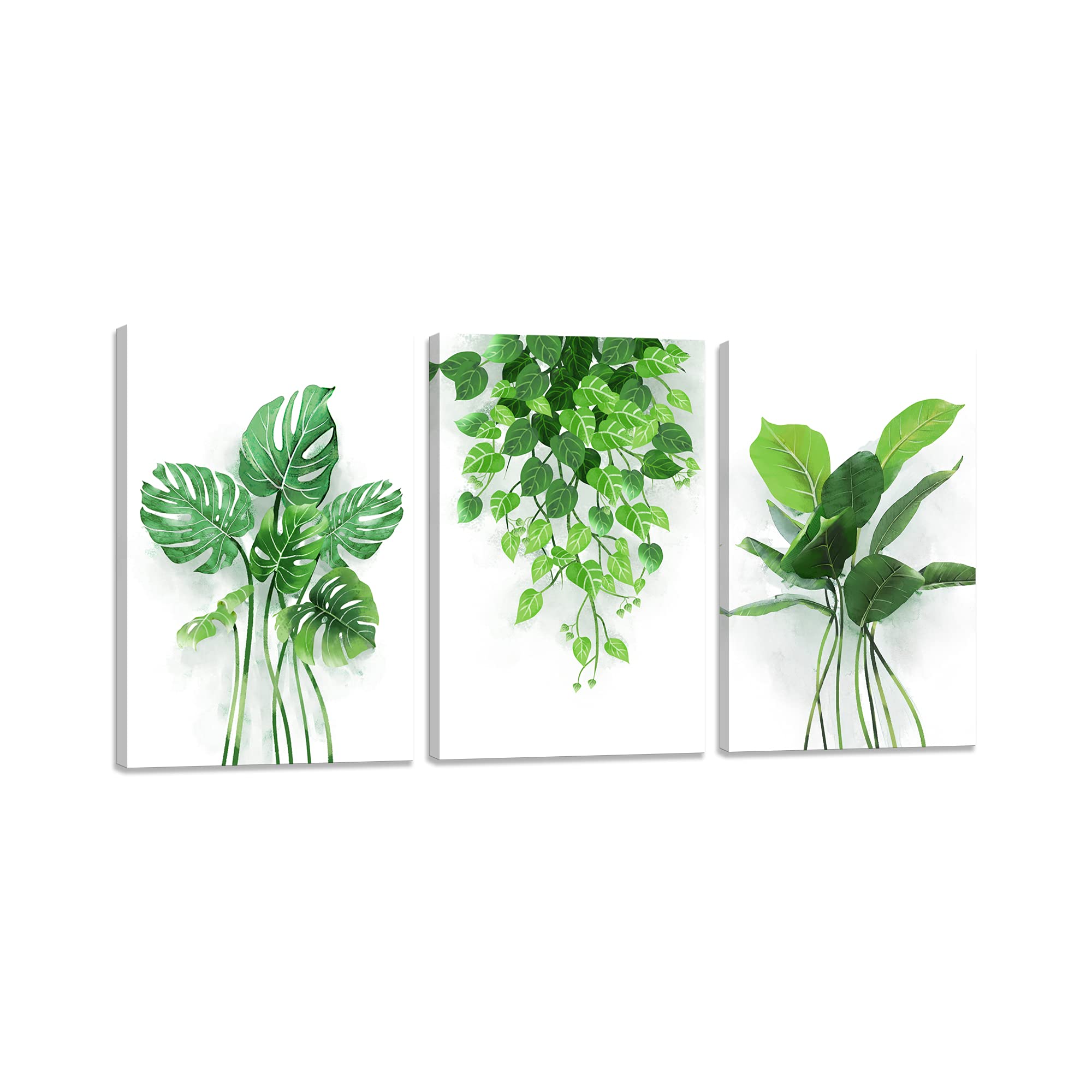 北欧 アートパネル 緑 葉 風景 ポスター 植物 風景画 幸運 玄関 絵画 お風呂 壁 風水 子供部屋 飾り絵 木枠付きの完成品 装飾 軽くて取り付けやすい (...