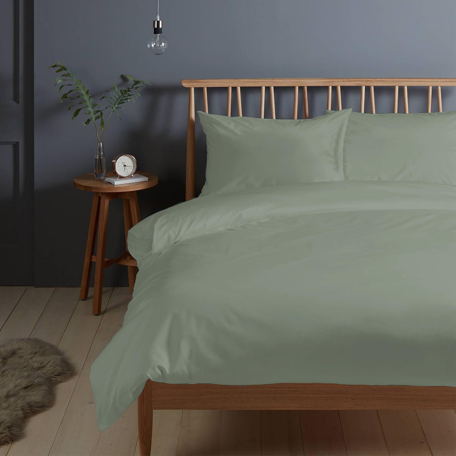 楽天松陰屋 楽天市場店Pizuna （ピズナ） 100％コットン製 高級ダブル用 寝具セット3点組 - 天然綿400スレッドカウント ホテル品質 長繊維（ロングステープル）サテン織り、洗濯機対応 ベッドリネン - 内容: 掛け布団カバー1枚 （190×210cm）、ピローケース