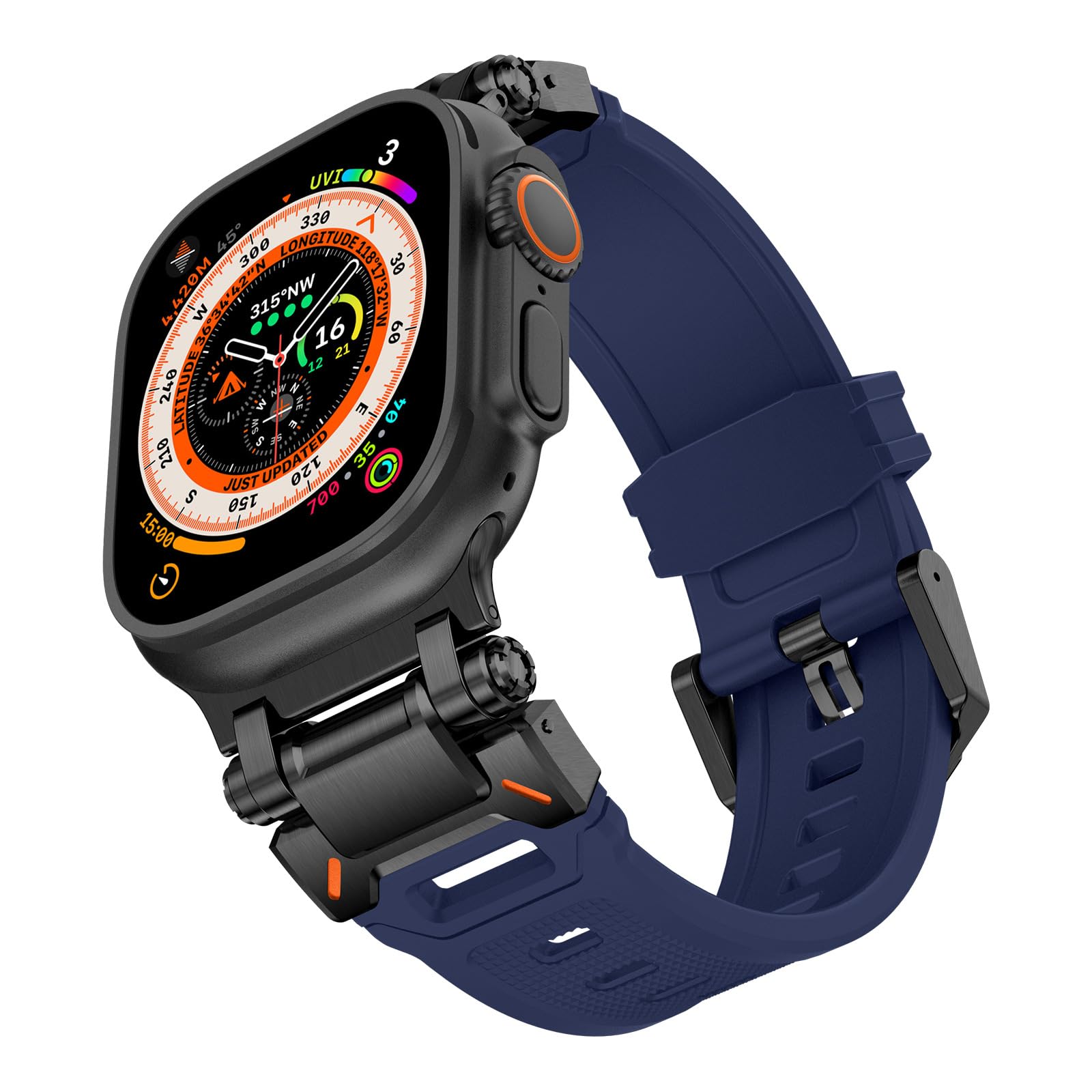 Blissstorm ����ѥ��֥� Apple Watch �Х�� 42mm 44mm 45mm 49mm ���åץ륦���å� �����󥹥ݡ��� �Х�� TPU ��...