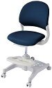 KOIZUMI コイズミ HyBrid Chair CDC-477 NB ハイブリッド チェア ミドルバック ファブリック 回転 椅子 ネイビー ブルー 紺 青 学習 勉強 サイズ:W456 D525~550 H835~945mm SH435~545mm