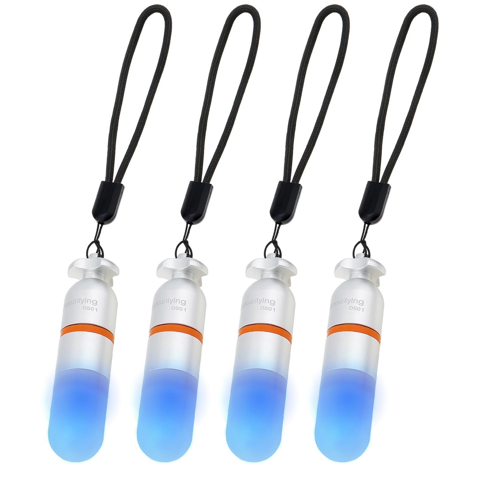 SecurityIng 水中ライト ダイビング 4個セット 150M防水 ダイビング ビーコン 単四電池付属 高輝度 ダ..