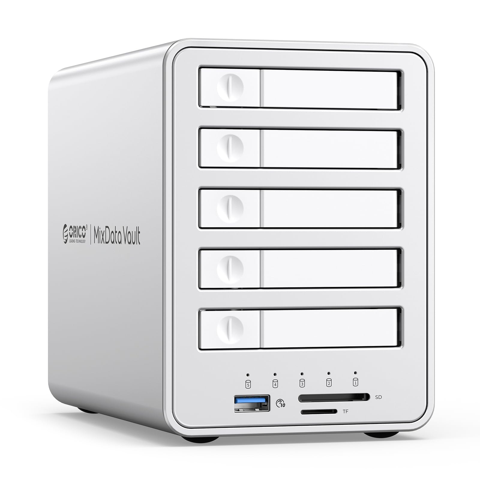 ORICO オールフラッシュ SSDケース 5台 8TB*5 RAID...(3.0)