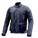 デイトナ(Daytona) バイク用 レザー ジャケット 本革(ワックス加工) 春秋 スクランブラー ライダース DL-501 ネイビー XLサイズ(メンズ) ...