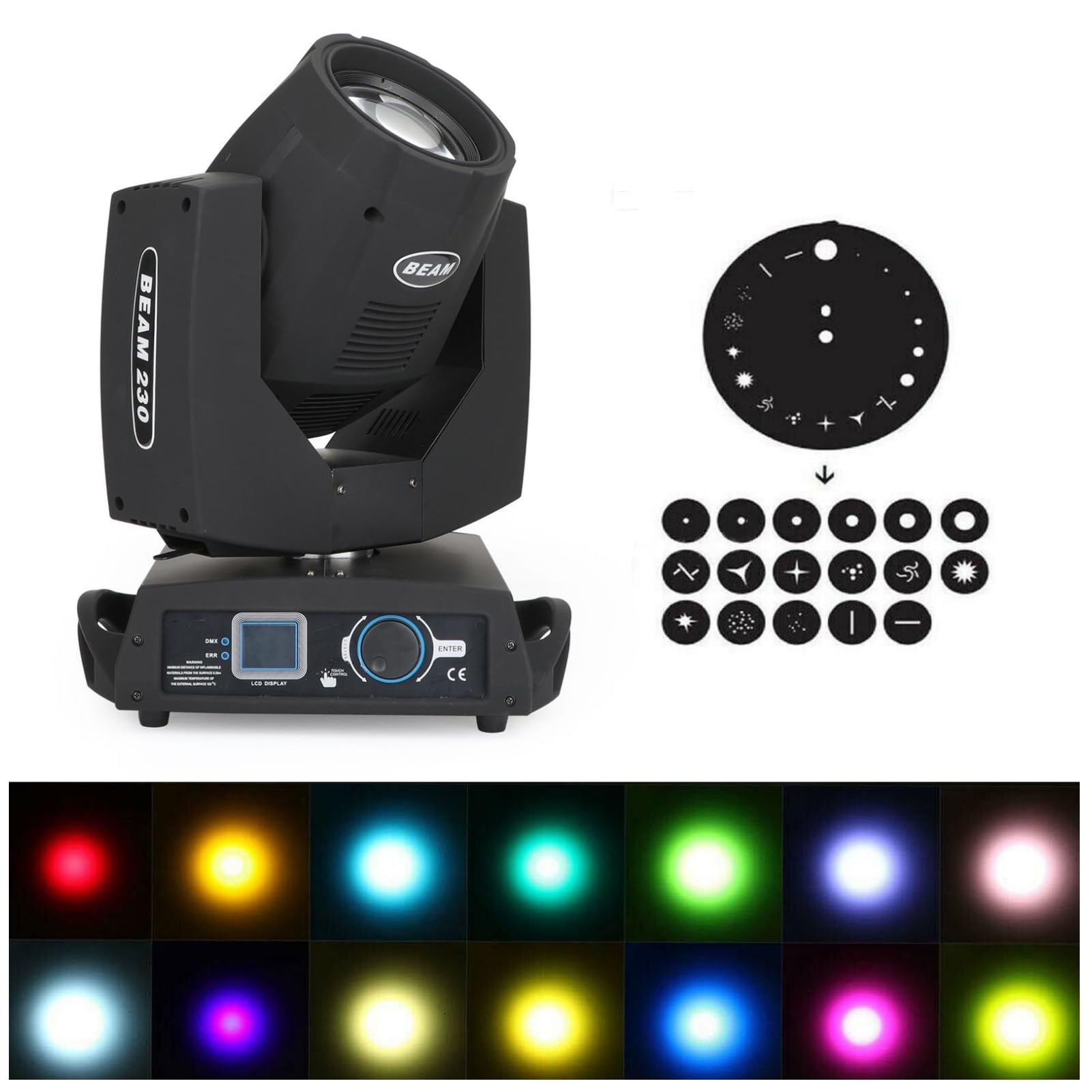 Frezon 230w 舞台照明 ムービングライト 高輝度 業務用 ステージライト ステージ照明 日本語取説付属 ..