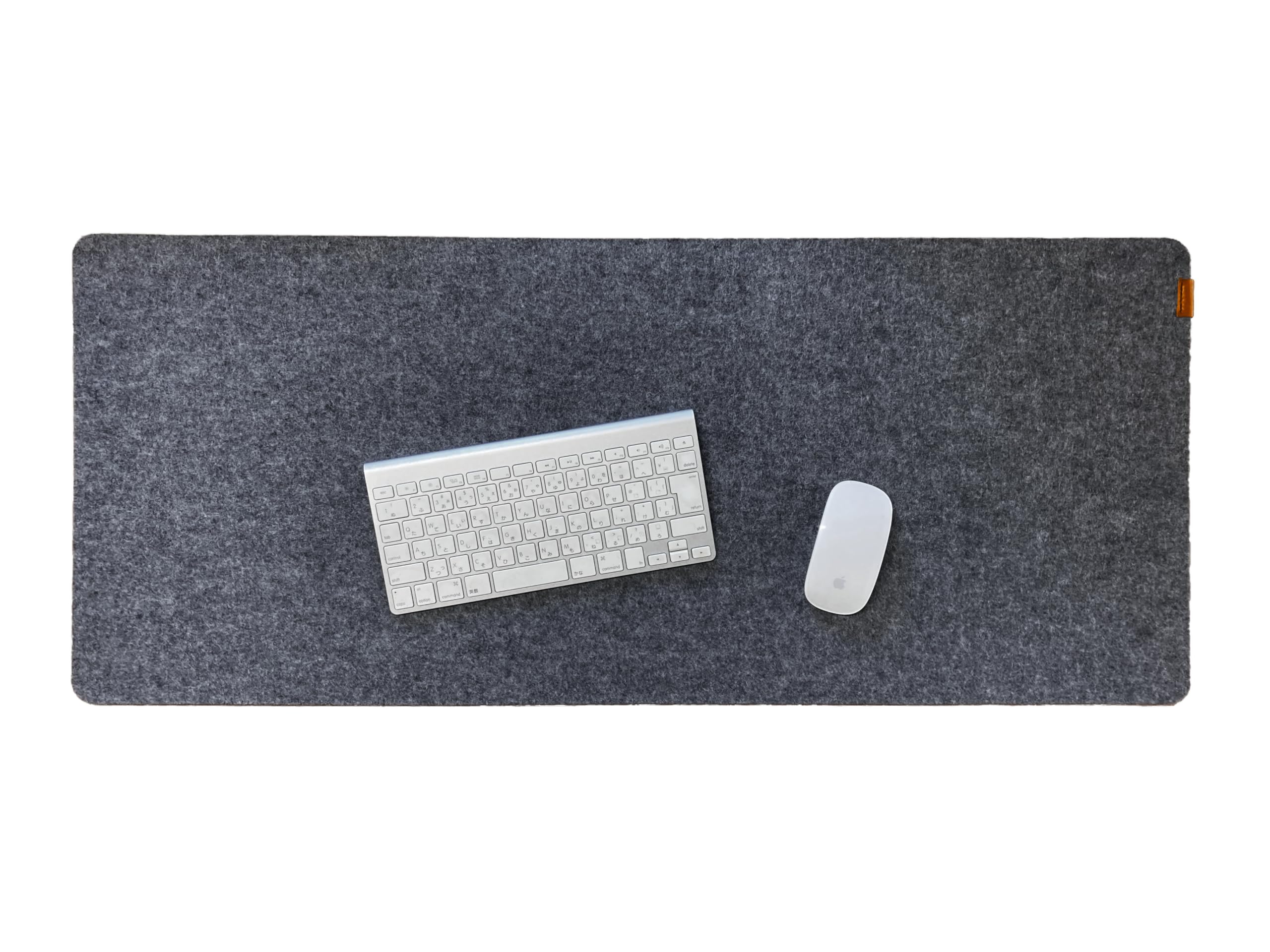 デスクマット フェルト 羊毛 保温性 冬 吸湿性 夏 快適 大判 厚手 ホワイト マウスパッド 5mm 厚 静音 ..