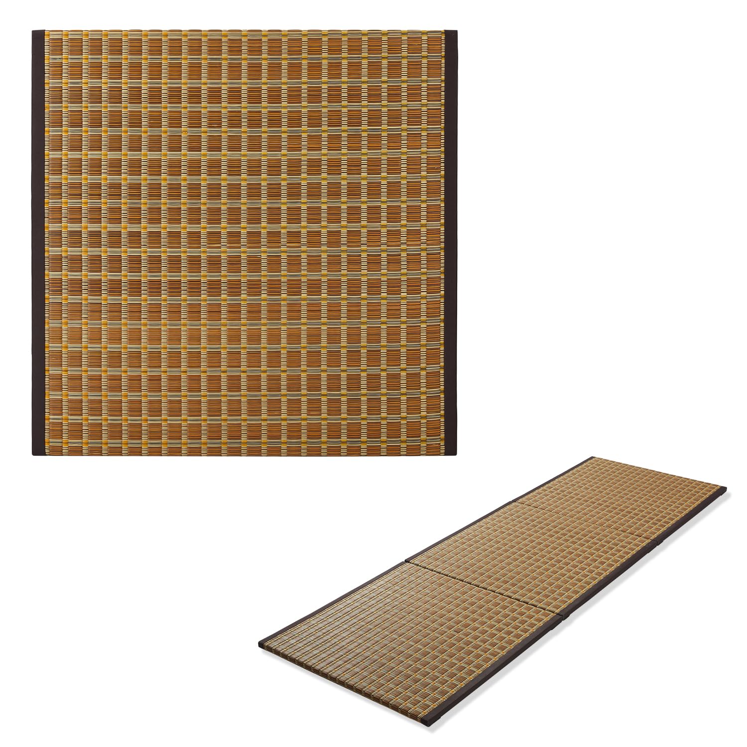 置き畳 ユニット畳 1.5畳 い草 畳 マット ござ 82×82×2.5cm 3枚 半畳サイズ 縁つき 滑り止め付き 裏張..