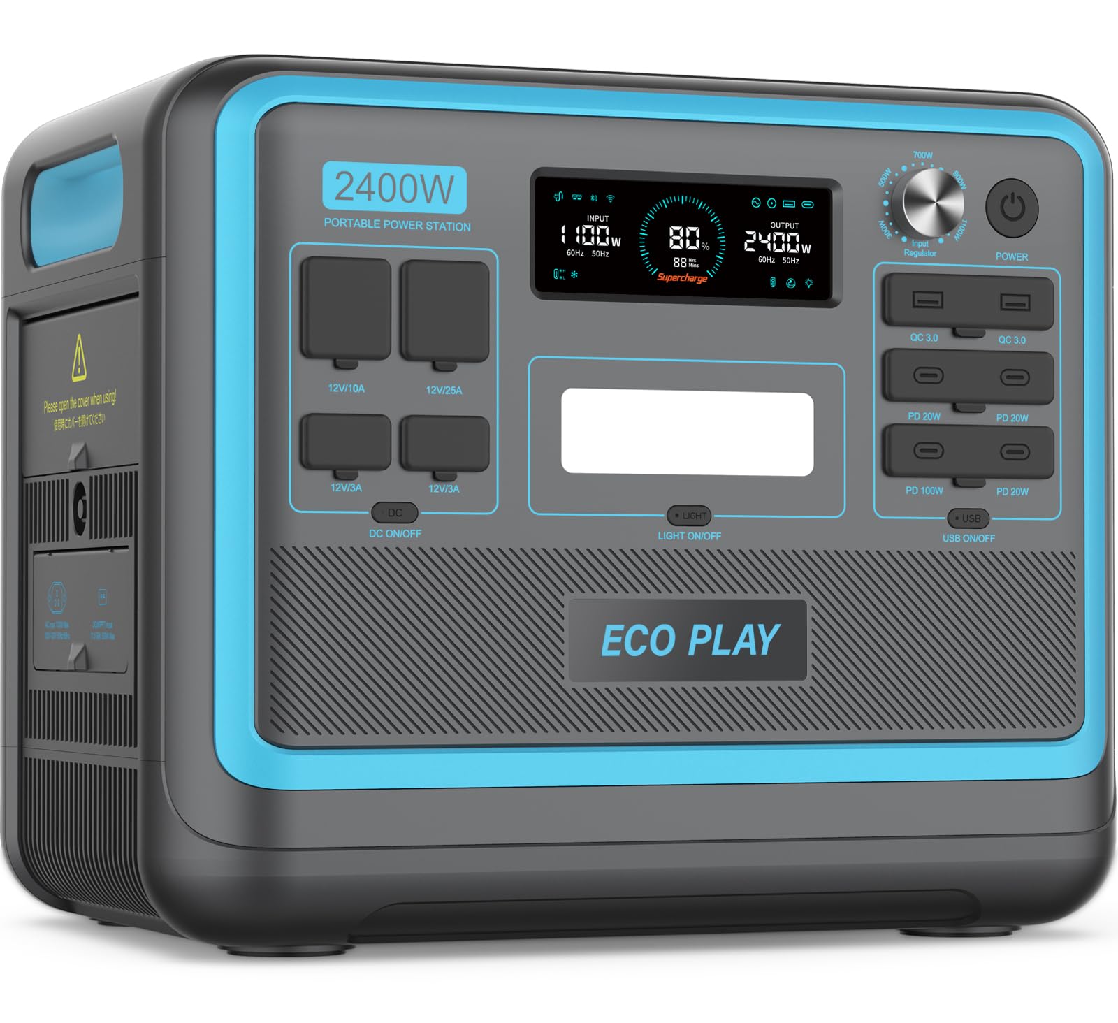 Eco Play ݡ֥Ÿ  2048Wh/2400W  Ŵ Ĵǽ ̵Ÿ(UPS)...