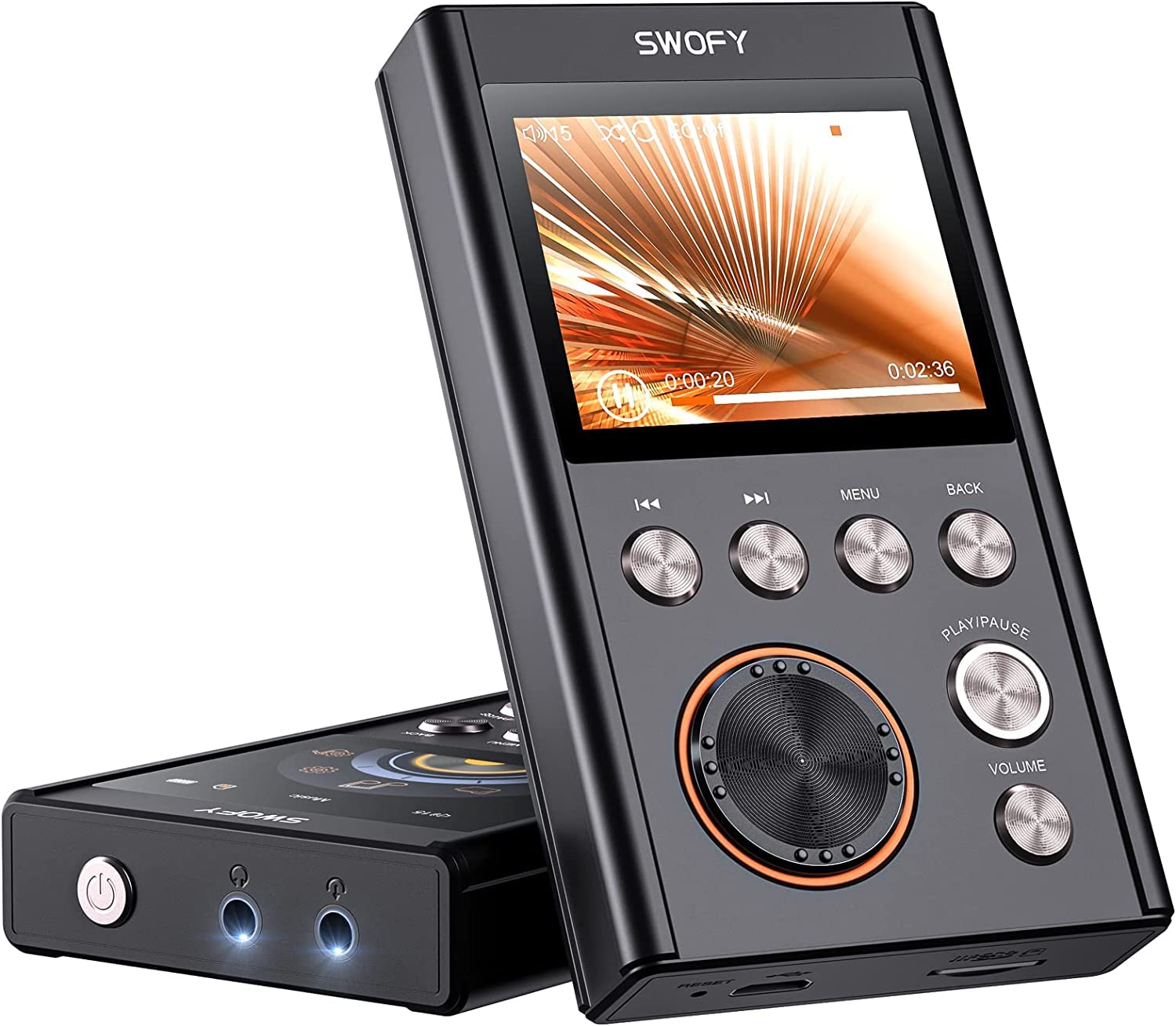 MP3プレーヤー 64GB SWOFY ハイレゾ 音楽プレーヤー ポータブル オーディオプレーヤー 合金製 HiFi ミ..