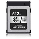 MICROFROM デジタル メモリーカード【CFexpress Type B】高速性能 読み出し速度1700MB/s 書き込み速度1400MB/s 8K RAW動画記録対応 512GB