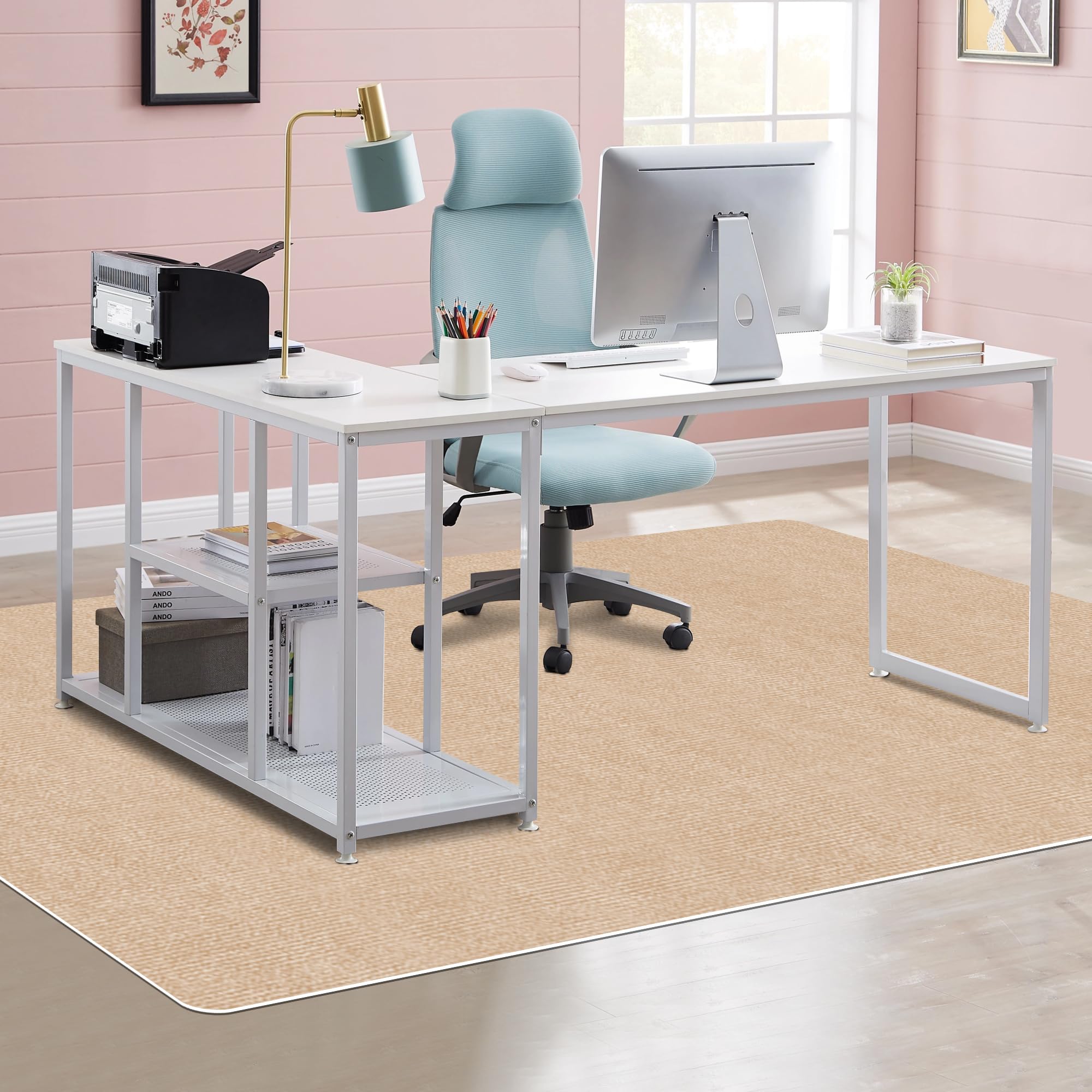 【 限定ブランド】XIWEIYI チェアマット フロアマットゲーミングマット 床保護マット家具保護パッド キ..