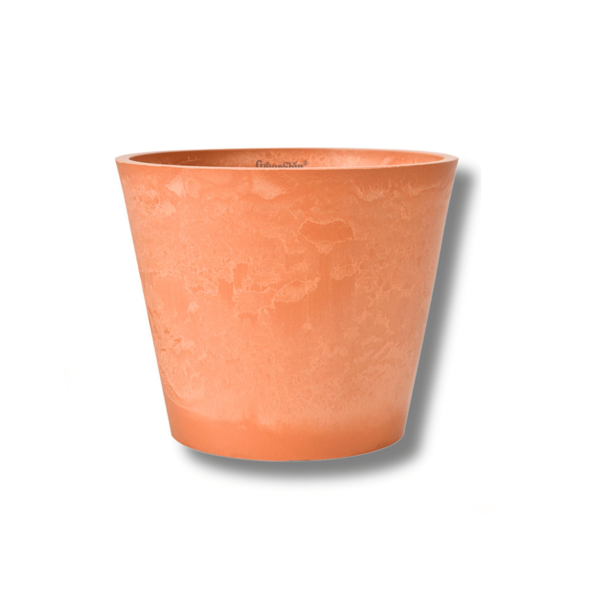 樂天商城 - GreenShip 多用途 植木鉢 大型 10号 石のような自然な色味 プラスチック複合製 底穴あり 受け皿別売り セットで購入すればお得 大阪倉庫から即日出荷 軽量で丈夫 (テラコッター, 大型 10号)