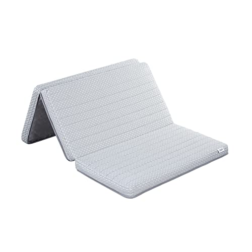 オリースリープ(Olee Sleep) 三つ折りクール スプリング マットレス グレー シングル 冷却 ひんやり Co..