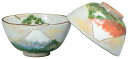 京焼 清水焼 俊山窯 組飯碗 吉祥富士 LSK509