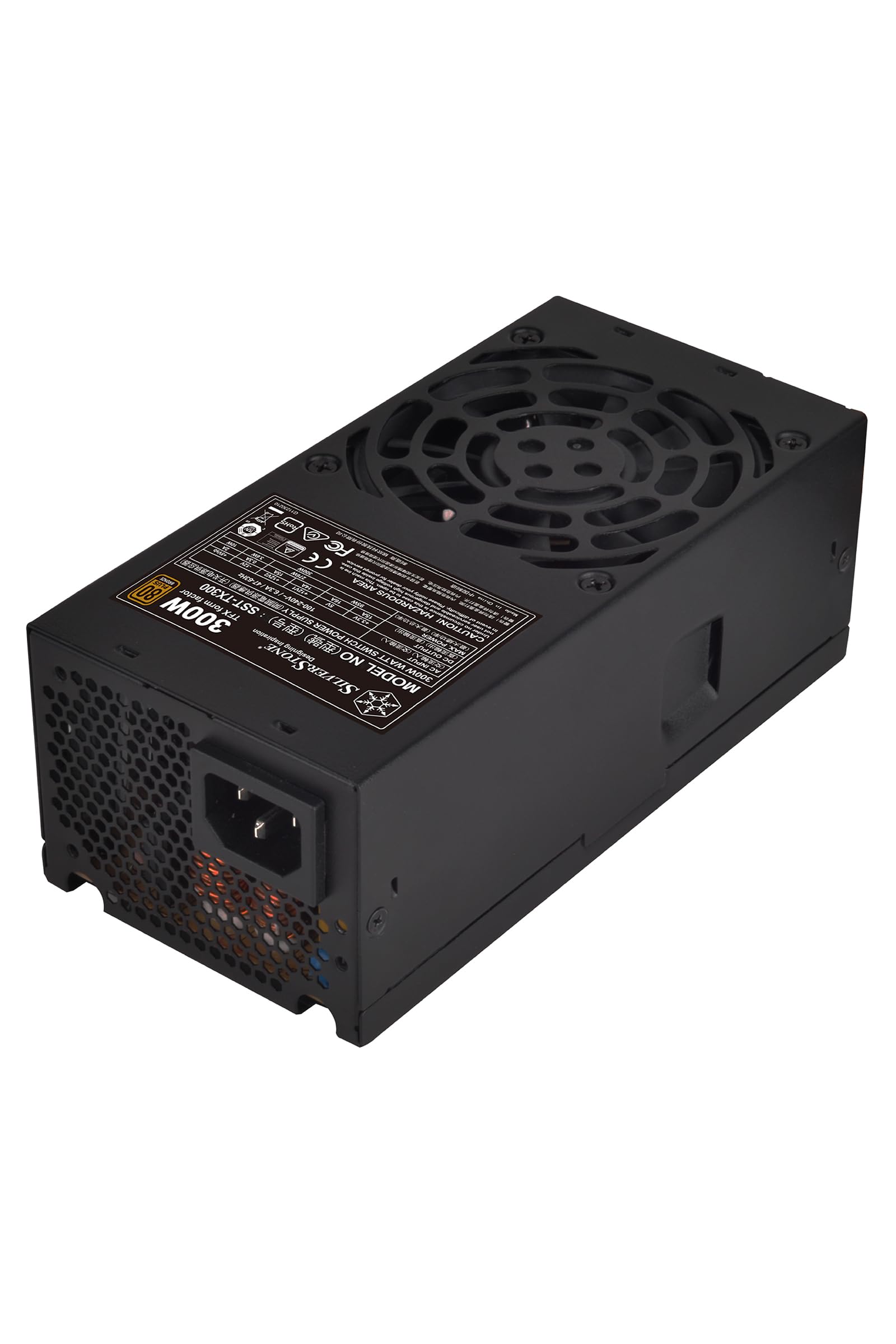 Silverstone TFX Series All Black Coating Factor de espuma TFX estándar compatible con conector PCI-E de 6 clavijas compatible con fuente de alimentación TFX certificada 80 Plus Bronze 300W SST-TX300 Japón Distribuidor autorizado