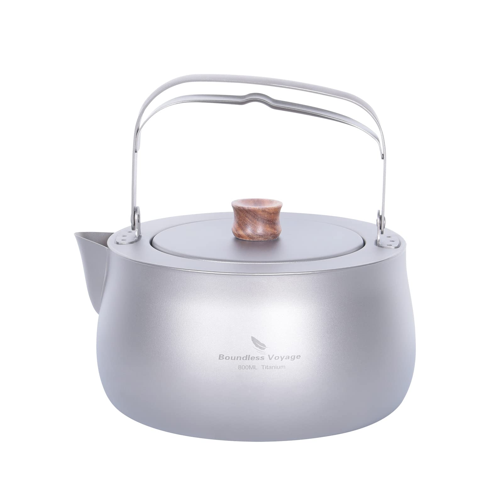 Boundless Voyage チタンケトル やかん 800ml ケトル ケットル キャンプ キャンプケトル アウトドアケトル チタン 軽量 おしゃれ 直火 ソロキャンプ アウトドア用品 キャンプ用品 収納袋付き Ti3131D