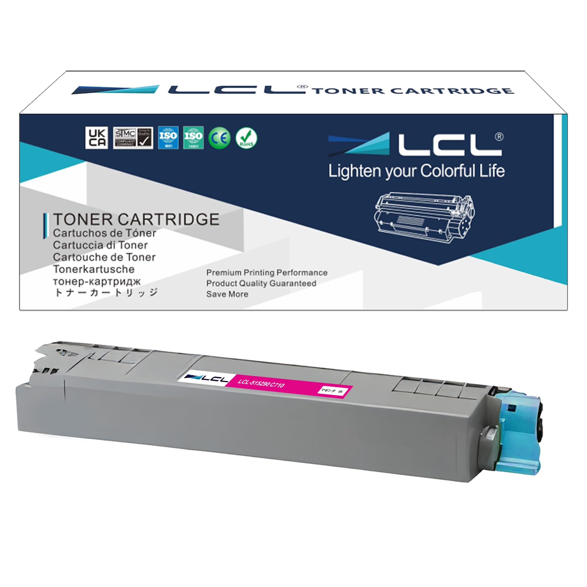 LCL RICOH用 リコー用 515290 C710 C710e C711 C720 C721 (1パック マゼンタ) 互換トナーカートリッジ 対応機種：Ricoh sp IPSiO SP C710 / SP C710e / SP C711 / SP C