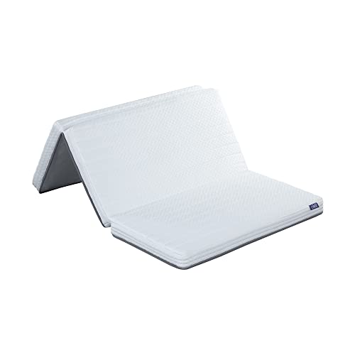 オリースリープ(Olee Sleep) 三つ折りクールスプリングマットレス ホワイト シングルサイズ 幅97×奥行1..