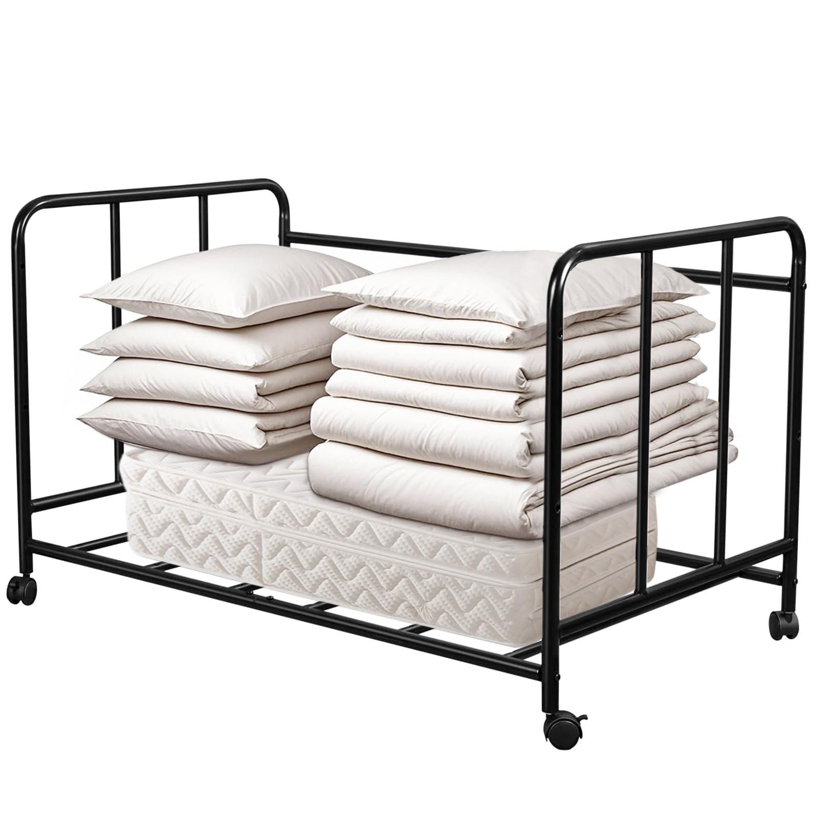 B&E 布団収納ラック キャスター付き 押し入れ 布団ラック 幅104cm 奥行63cm 布団 収納 ラック クローゼ..