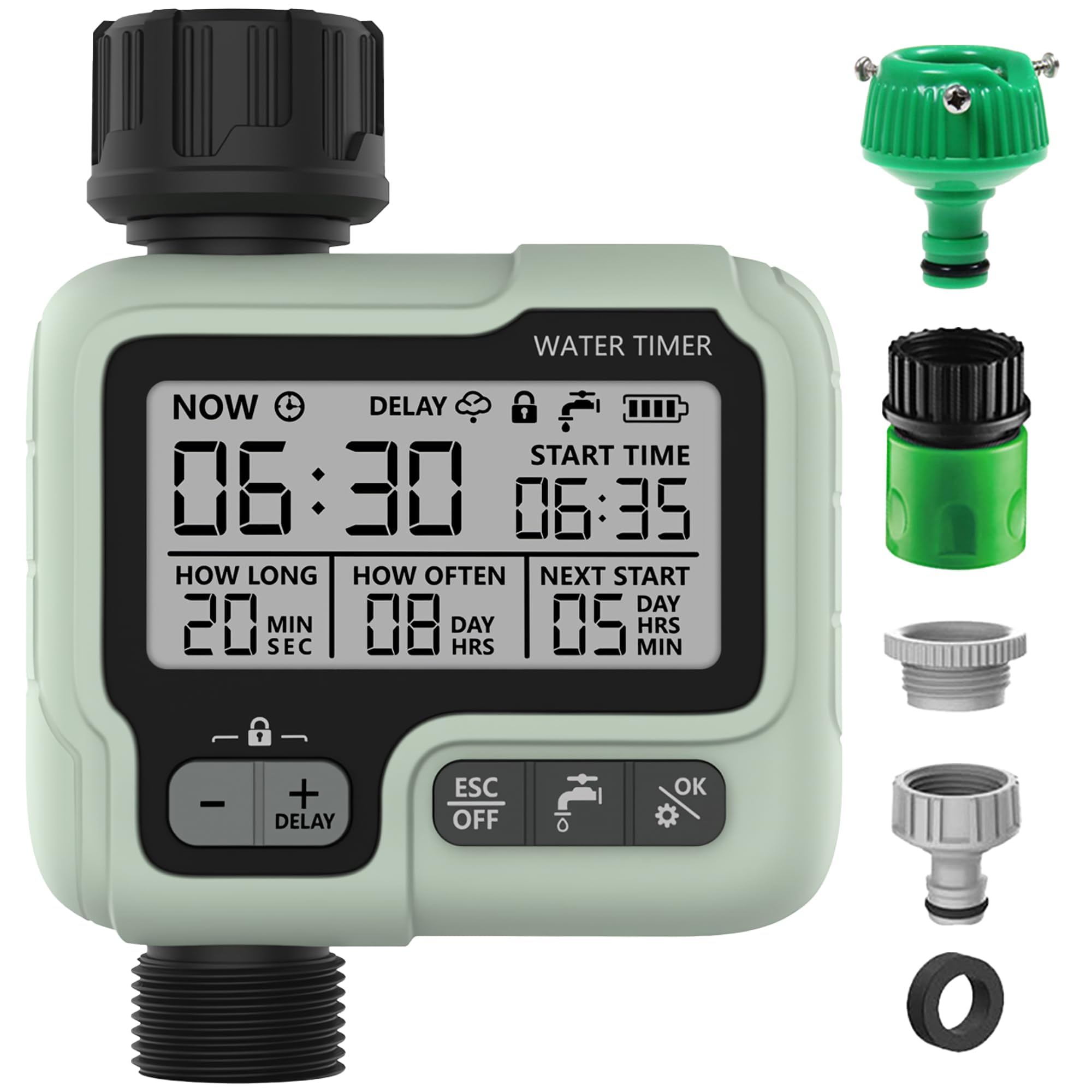 散水タイマー 灌漑システム 自動水やり タイマー装置 ドリップ散水システム盆栽 給水 お庭の水遣り 観..