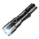 KLARUS XT11S 1100 ルーメン充電式戦術懐中電灯、ビーム到達距離 330 メートル、デュアルテールスイッチハンドヘルド懐中電灯ホルスター付き…