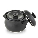 たいせい窯 萬古焼 土鍋 ごはん鍋 5合炊き 黒 / 日本製 直火用 電子レンジ対応 食洗機対応 オーブン対応 / 炊飯土鍋 炊飯器 調理器具 昔道具 おひつ / 母の日 父の日 敬老の日 誕生日 クリスマス 結婚祝い 就職祝い 一人暮らし 引っ越し祝い