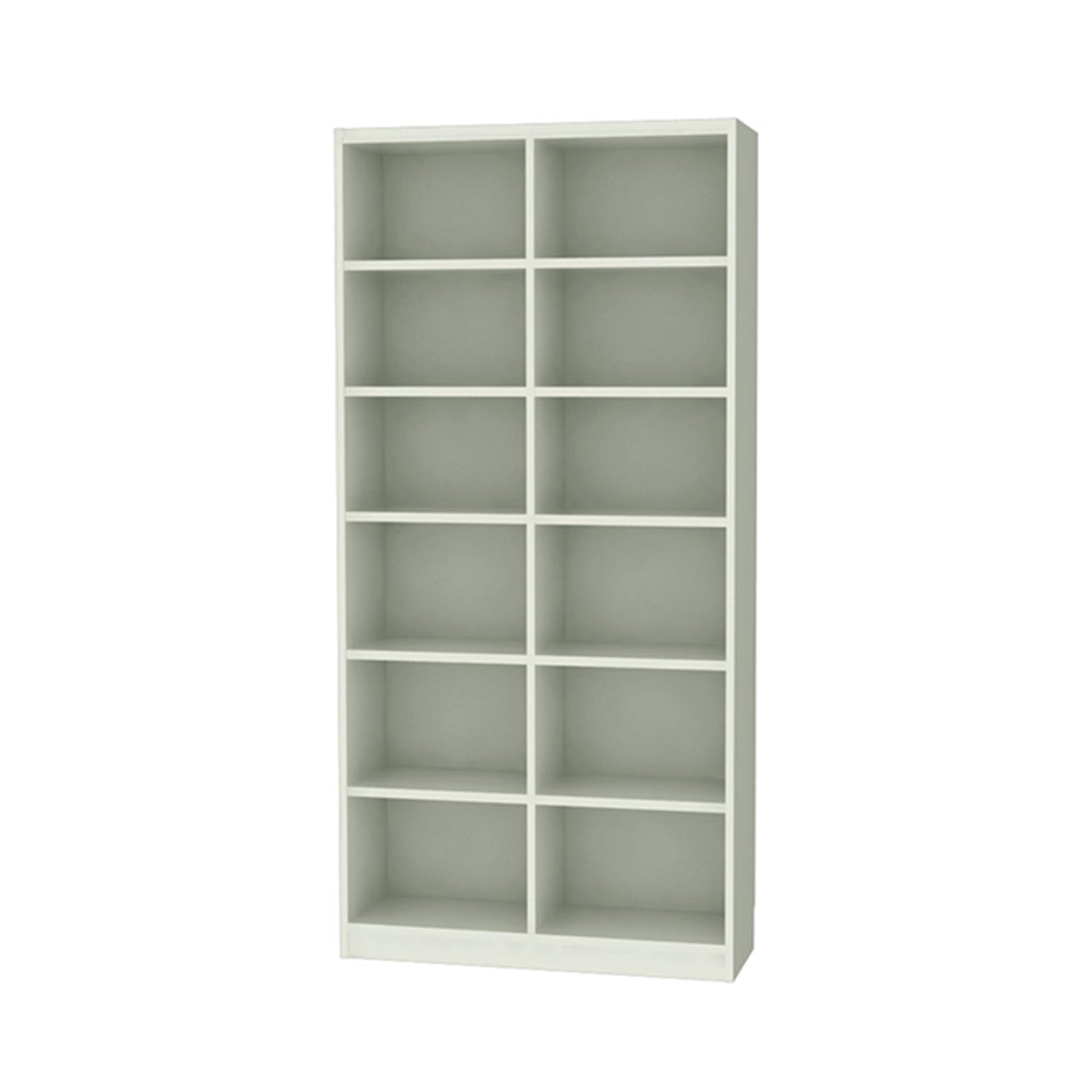 白井産業 木製 本 棚 ラック 高さ180 幅84 奥行29cm タナリオ オーダー メイド グレー 強化棚 棚板10枚 (TNL-EM18084MSTF2GY)