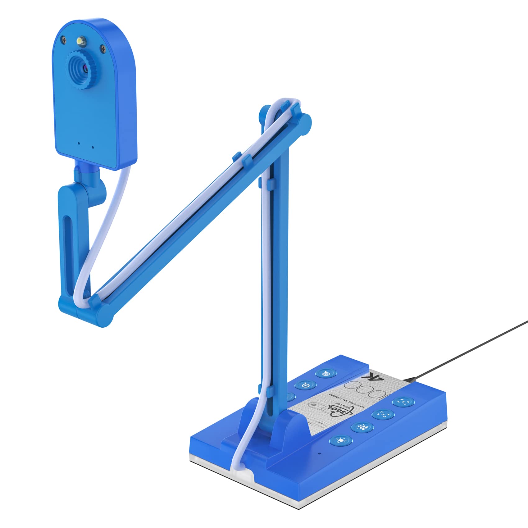 TreasLin USB 書画カメラ1000万画素Webカメラ実物投影機4K@30fps/ 1080P@60fps Zoom Skype Google Meet対応 オンライン授業 個別指導 Web会議 テレワーク 実物投影機 HSV223(1000)