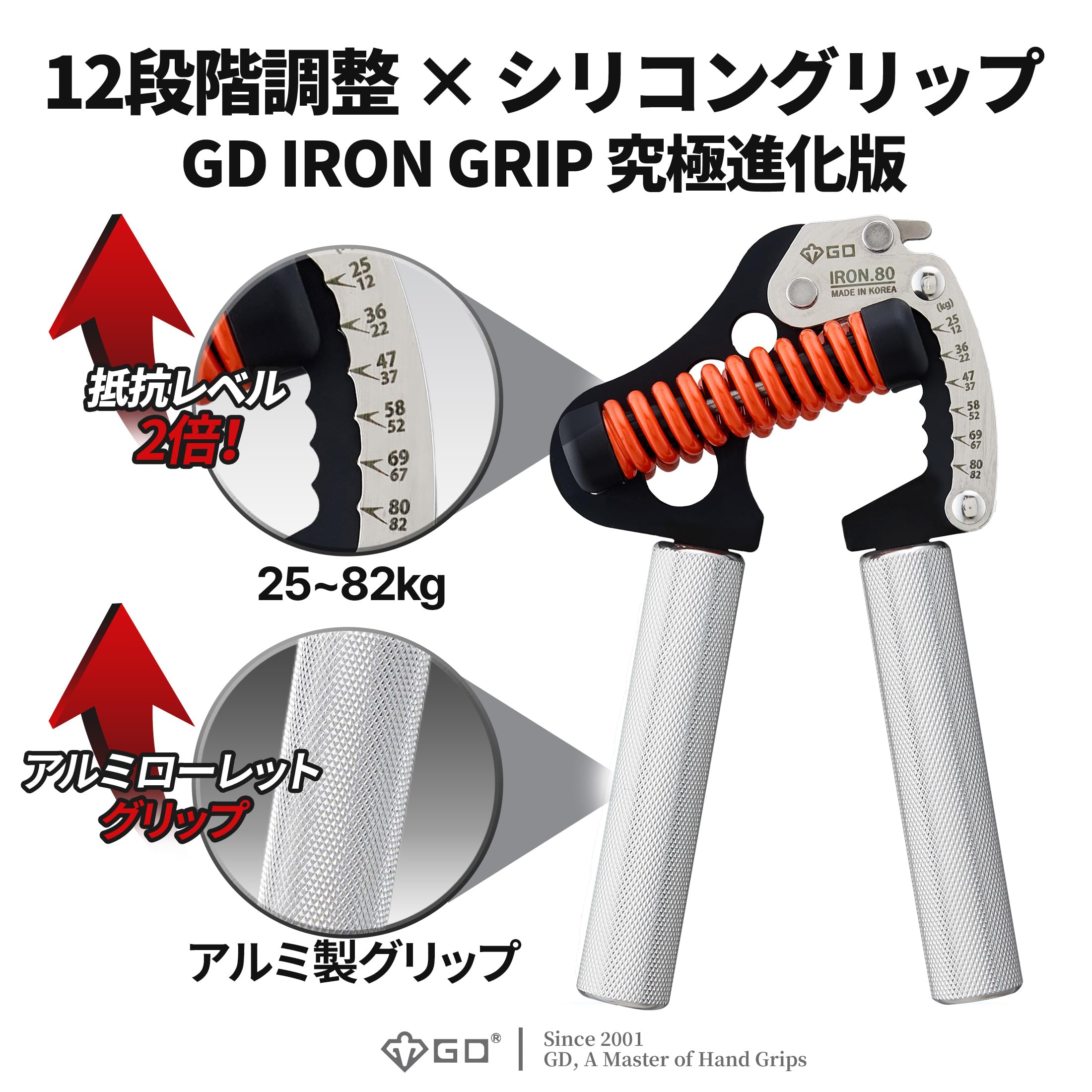 (GD) IRON GRIP 12Lv Alu...の紹介画像3