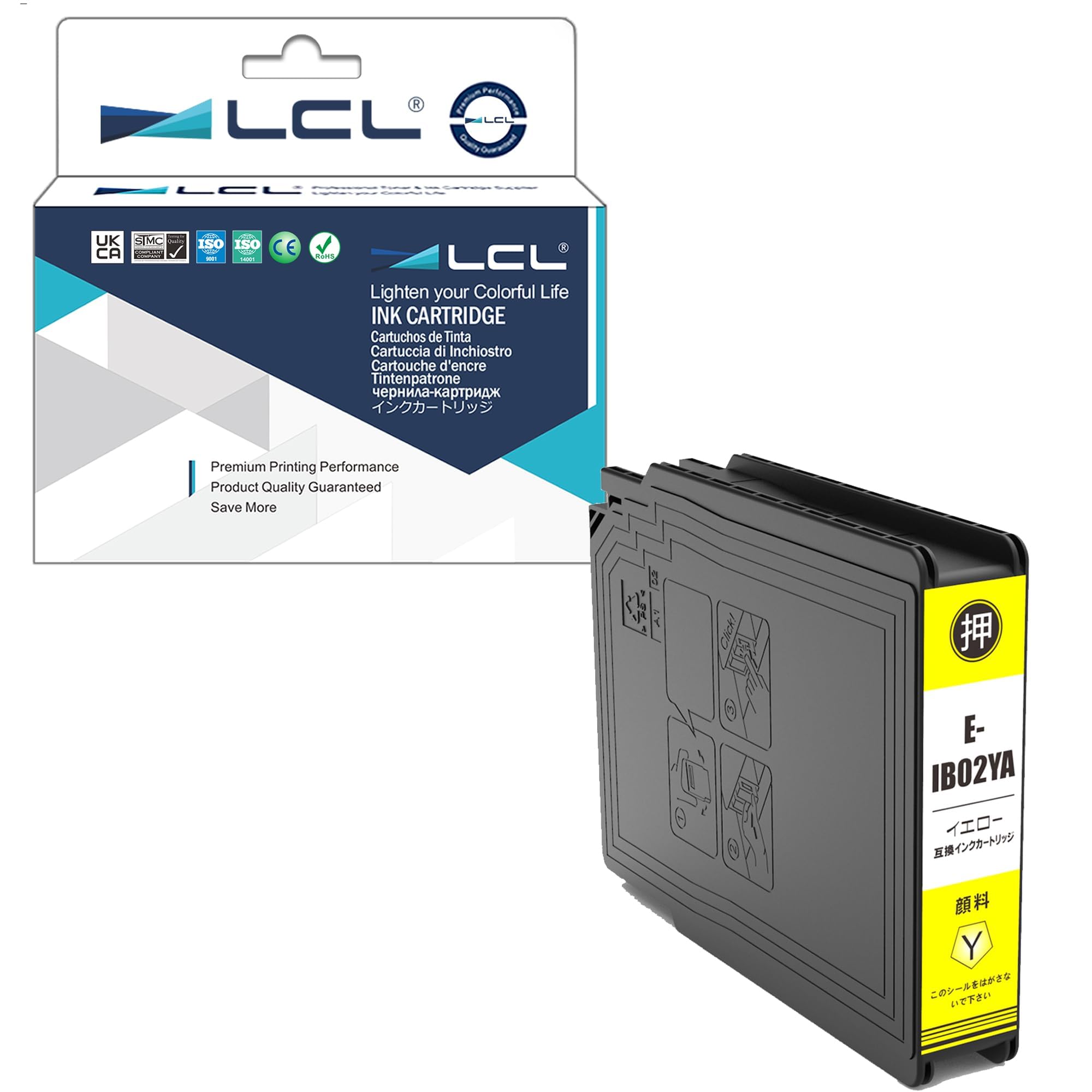 樂天商城 - LCL エプソン用 IB02 IB02A IB02YA 顔料 互換インクカートリッジ (1パック イエロー) 対応機種：PX-M7110F/M7110FP/M7110FT/S7110/S7110P/S711H5/S7H5C0/M711C0/M711H5/M