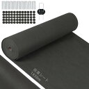 【改良版】防草シート 除草シート 1m×50m ぼうそうシート 高透水 高耐久 高密度 Uピン杭50本と黒丸50枚付き 厚手 耐用年数は5年 雑草防止 工事用 園芸用 人工芝下シート UV耐候剤配合 農業 庭 通路など雑草防止シート