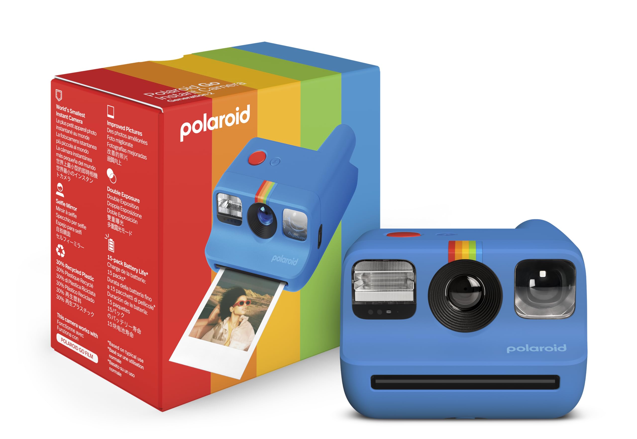 Polaroid(ポラロイド) インスタントカメラ Polaroid Go Generation 2 - Blue 青 (9147)