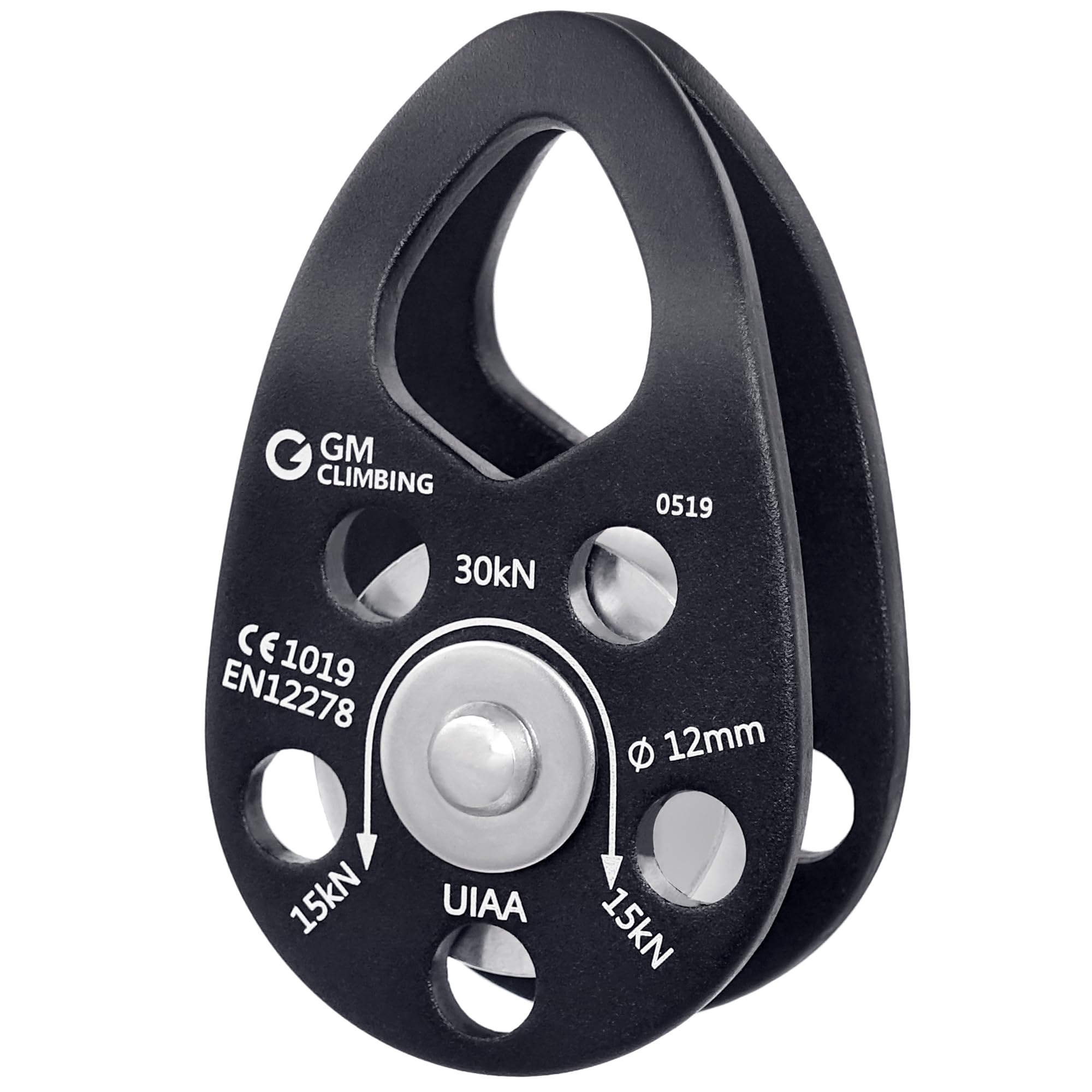 GM CLIMBING CE UIAA認証 30kN マイクロプーリー モバイルサイド プレート クライミングプーリー 12mm..