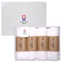 SU-TOWEL+ 今治タオル 認定 ミニバスタオル 4枚ホワイト ギフトボックス 34cm×120cm 抗ウイルス 抗菌 加工 洗濯しても効果が続く 部屋干し...