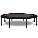 トランポリン フィットネス 折りたたみ式で 大型 8本脚 122cm 耐荷重200kg 折りたたみ 収納便利 静音設計 ジム 家庭用 子供用 大人用 室内 兼用 組み立て簡単 日本語取扱説明書付き (黒 直径120CM手すりなし)