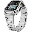 【2022改良モデル】 コンパチブル Apple Watch バンド ステンレス ケース一体型 44mm Apple Watch Series 6/SE/5/4...