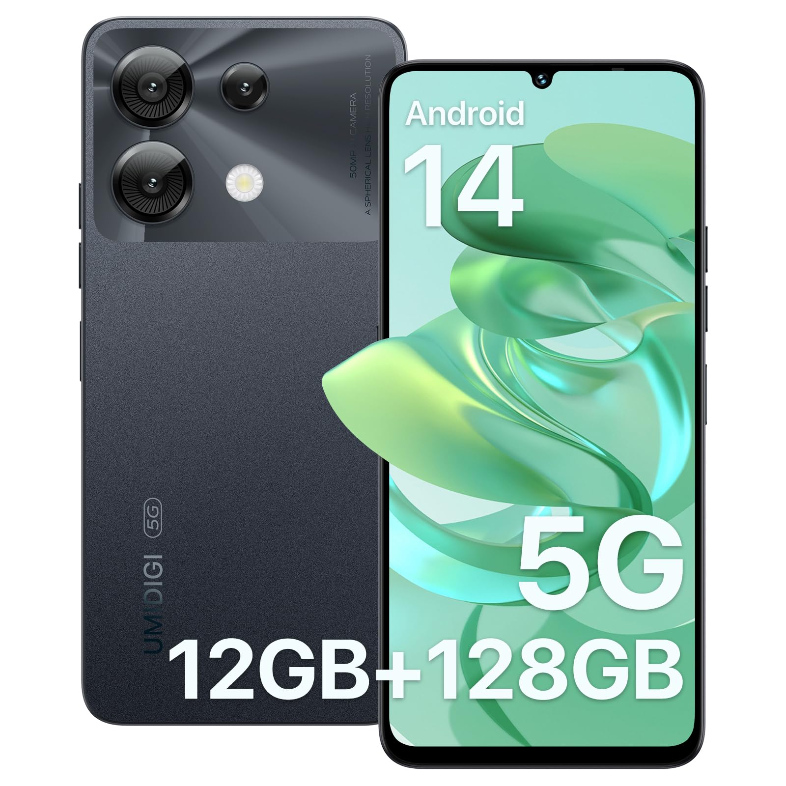 楽天松陰屋 楽天市場店UMIDIGI G9 5G スマートフォン Android 14 simフリー スマホ 本体 12GB+128GB/1TB拡張 6.75インチ大画面 5G対応 android スマホ 50MPカメラ|90HZリフレッシュレート|5000mAhバッテリー|指