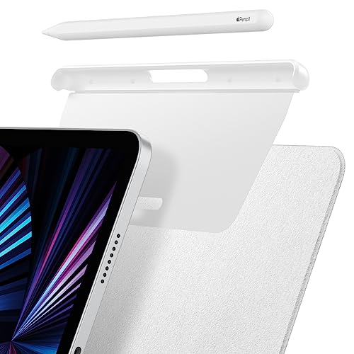 Spigen iPad Pencil ケース マジックキーボード Pencil ホルダー アップルペンシル対応 スリム 薄型 保護 紛失防止 APP06266 (ホワイト)