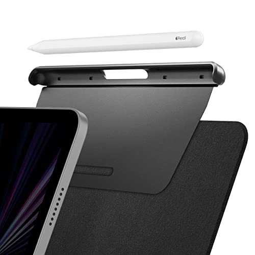 Spigen iPad Pencil ケース マジックキーボード Pencil ホルダー アップルペンシル対応 スリム 薄型 保護 紛失防止 APP04545 (ブラック)