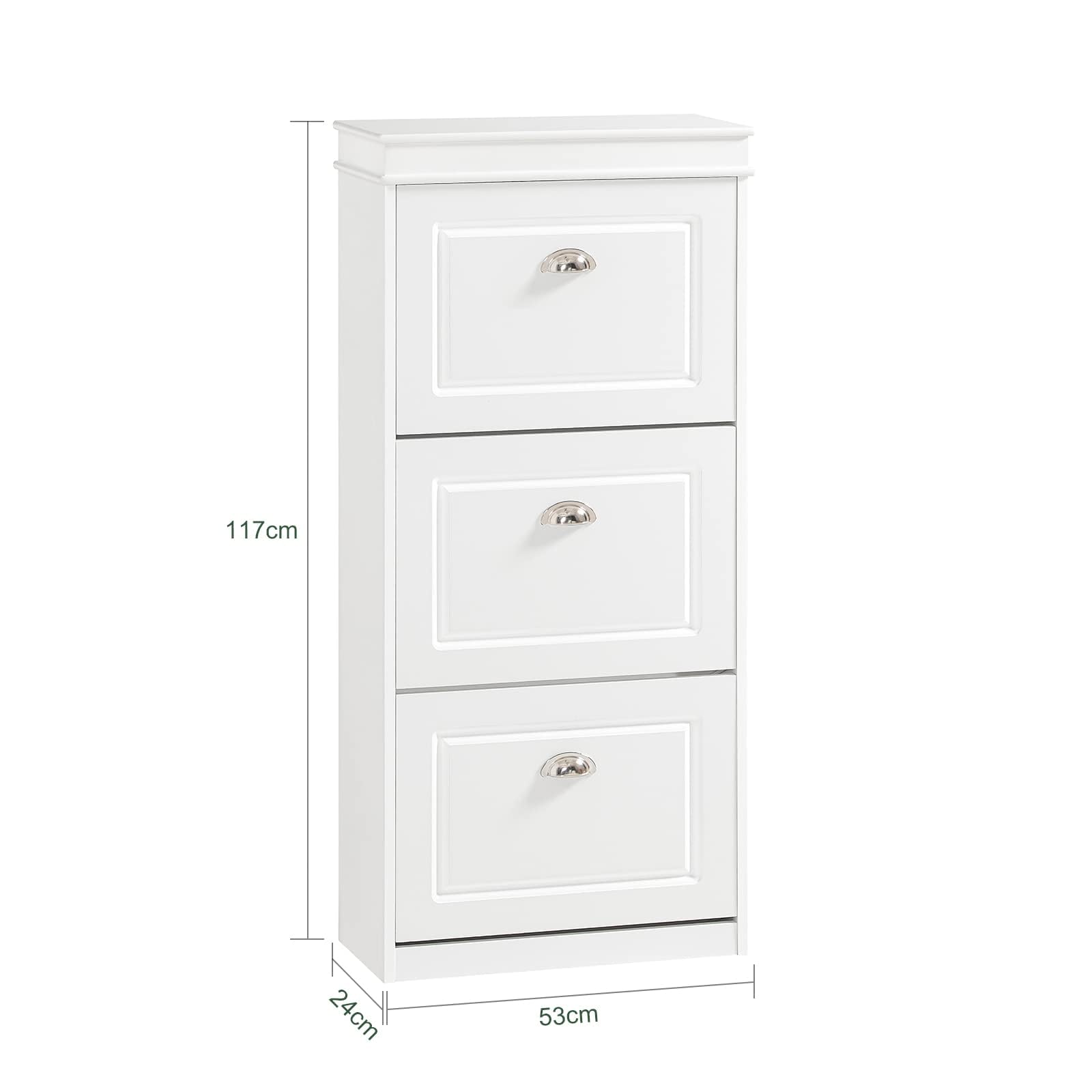 SoBuy ��Ȣ ����� ���� ����Ȣ ���塼���ܥå��� ���塼����å� ������ �ʥ��ڡ��� ������ ��53x����24x�⤵117cm ��ê ���� ����Ǽ ���֤� shoe rack ������ ê��FSR94-W��