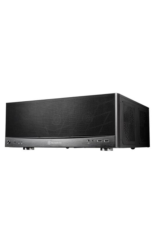 Silverstone PCケース SST-GD11B HTPC Micro-ATX 対応 【国内正規代理店品】 ブラック