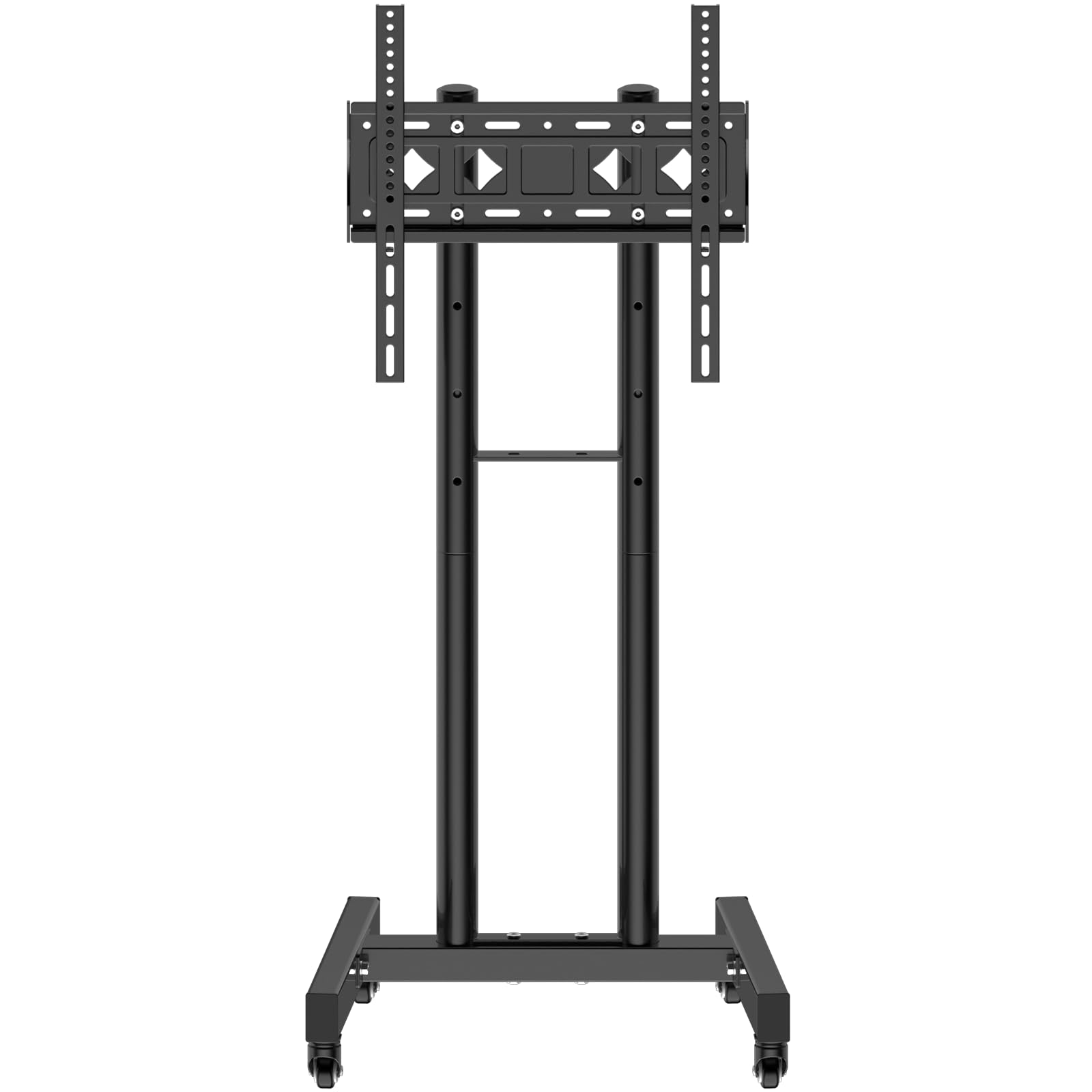 SJBRWN テレビスタンド 移動式 32-55インチ液晶テレビモニター用 TV壁掛け上下傾斜 移動と角度 高さ調整可能 左右回転360°VESA対応最大規格400x400mm 耐荷重25kg 42 43 50型 汎用家用 業務用 会社用掃除しやすい テレ